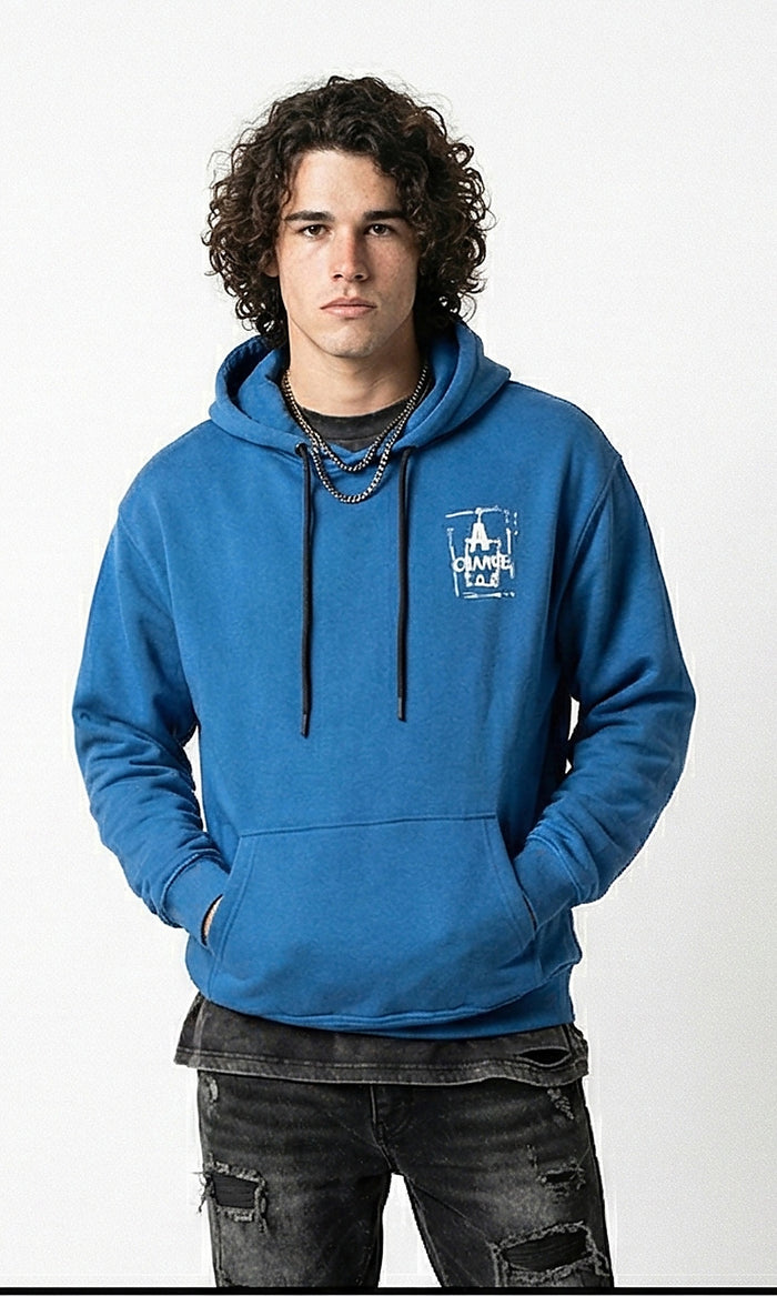 Men's Hoodie & Sweatshirt - Blue