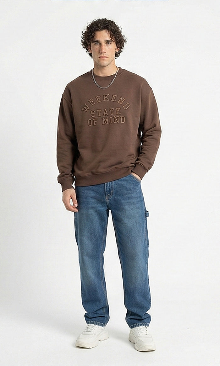 Ravin Men's Brown Weekend State of Mind Sweatshirt