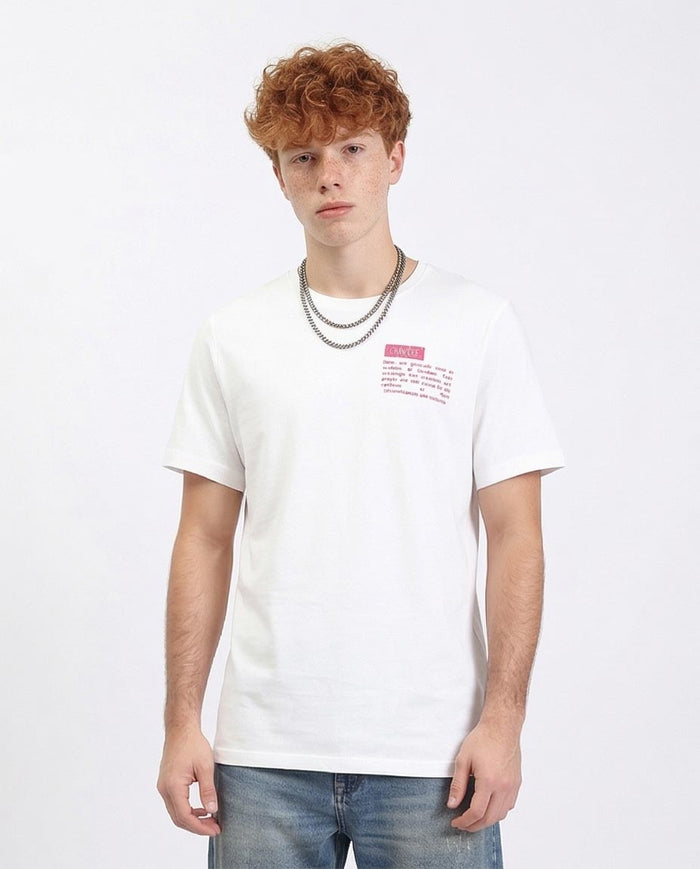 Men's "chimere" Graphic T-Shirt - White