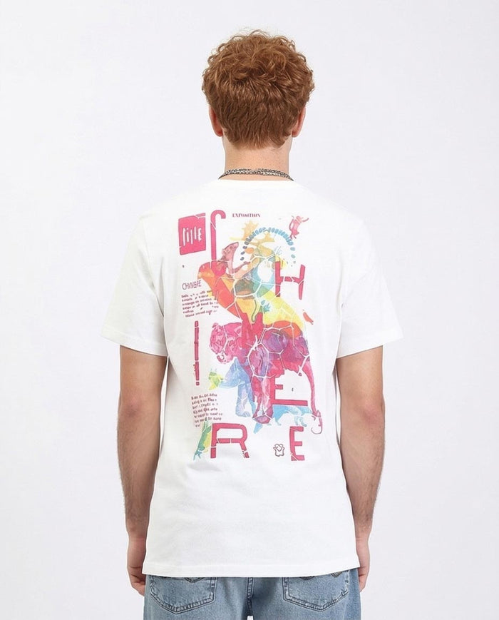 Ravin Men’s "Chimere" Graphic T-Shirt – White - R209425