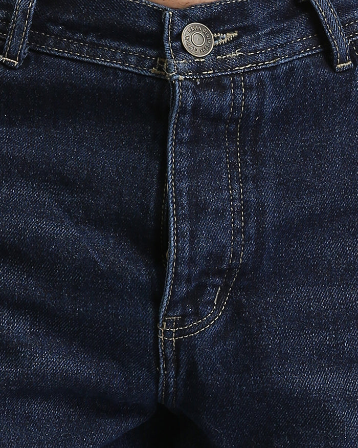Ravin Men's Deep Indigo Straight-Fit Essential Jeans- Navy Blue - R210838