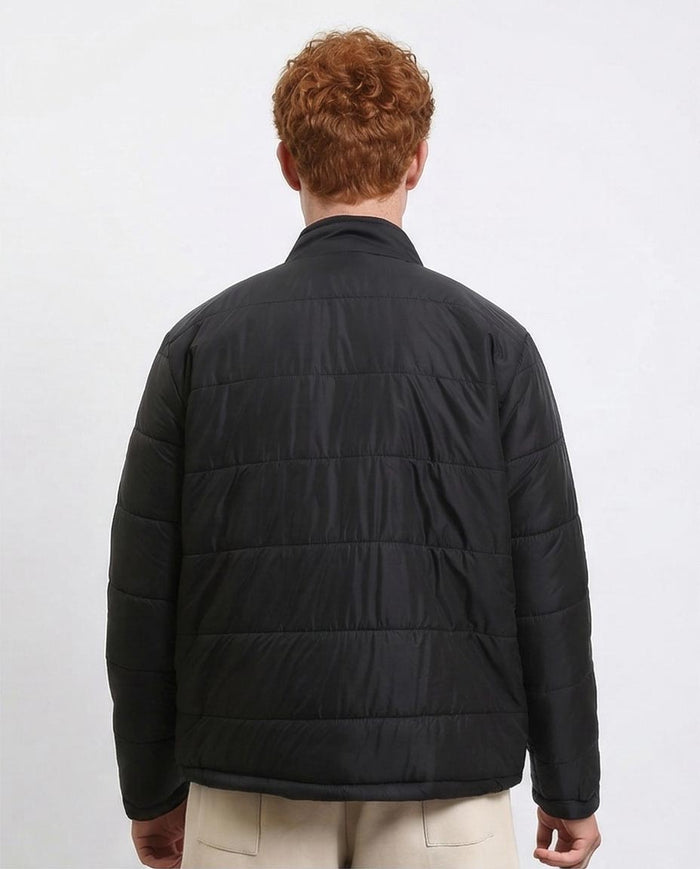 Ravin Men’s Horizontal Quilted Lightweight Puffer Jacket - Black - R211350