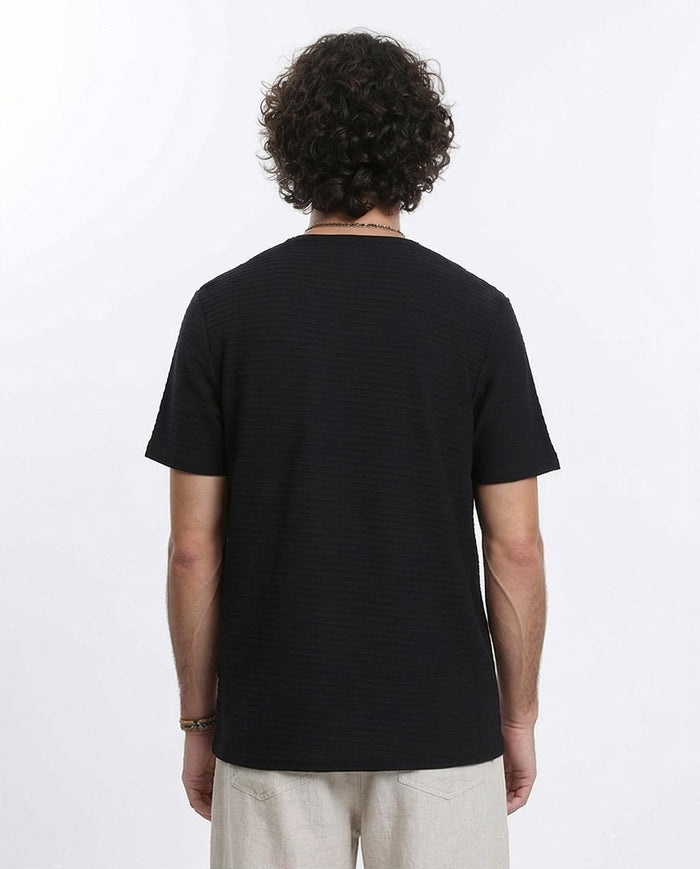 Ravin Men’s Horizontal Slub Textured Essential Tee - R210934