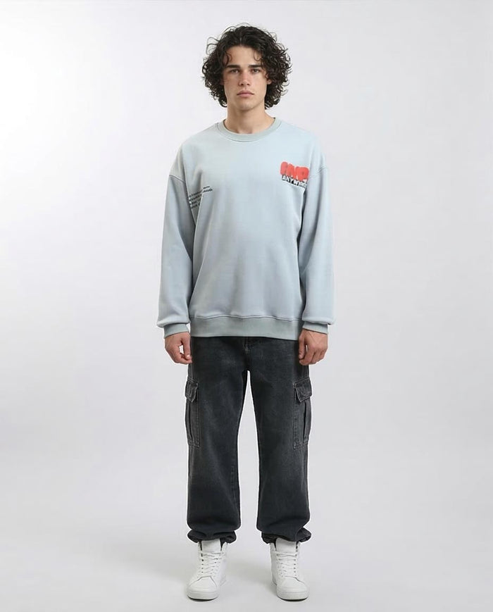 RAVIN Men’s "Hype Anywhere" Drop-Shoulder Sweatshirt – Dusty Aqua - R215626