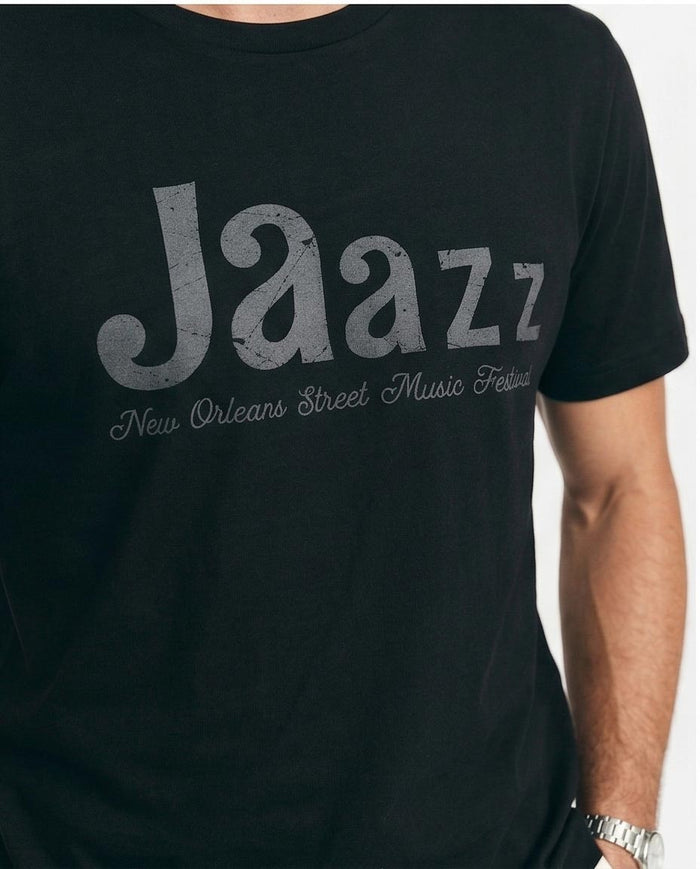 Ravin Men’s "Jaazz" Graphic T-Shirt – New Orleans Festival Edition - Black - R209359