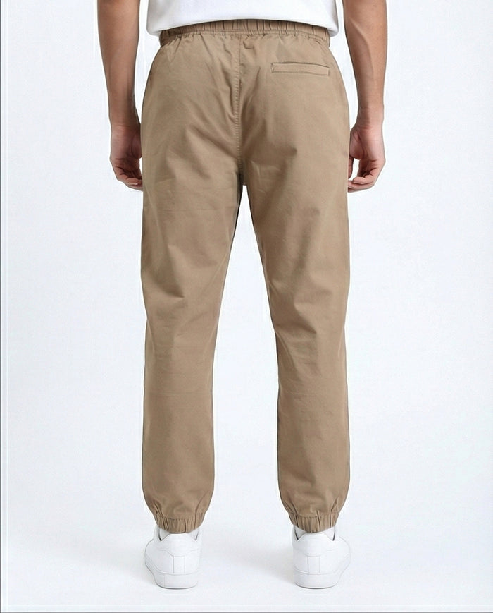 Ravin Men's Khaki Casual Drawstring Jogger Pants - R213328