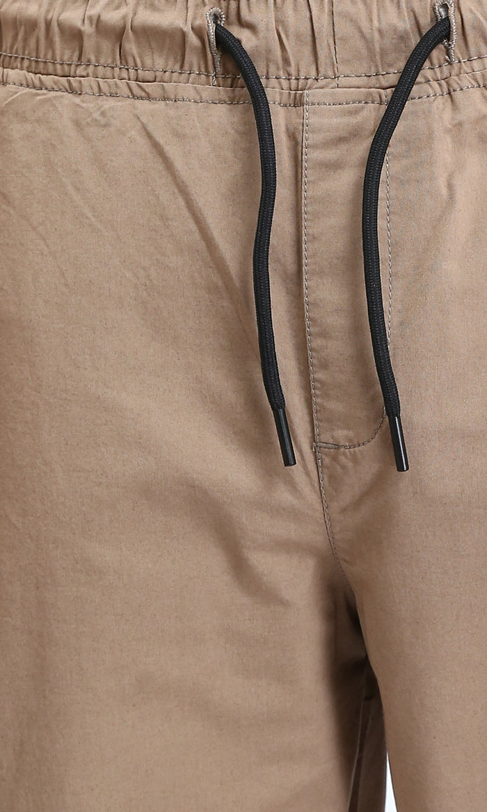 Ravin Men's Khaki Casual Drawstring Jogger Pants - R213328