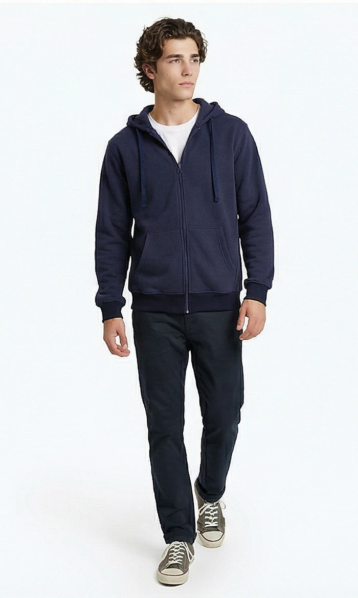 Ravin Men's Navy Zip-Up Essential Hoodie