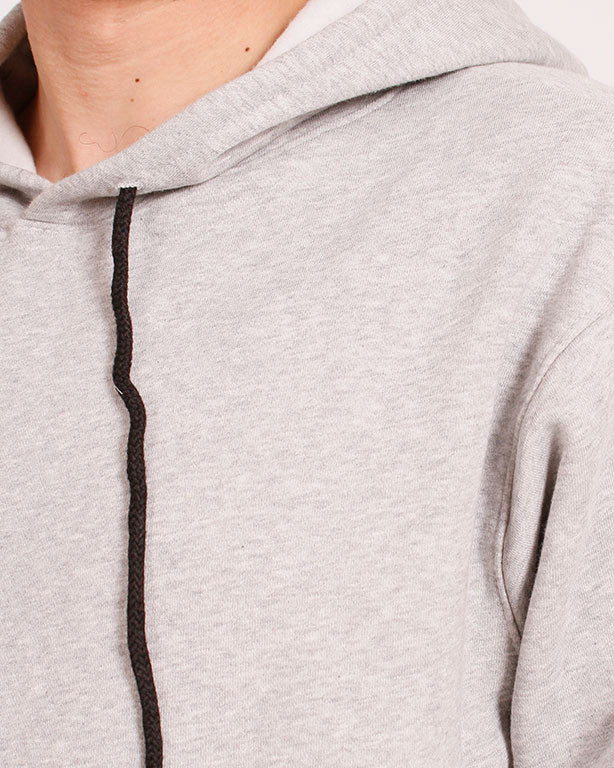 Ravin Men’s Relaxed Fit Beige Hoodie with Contrast Drawstrings - R206835