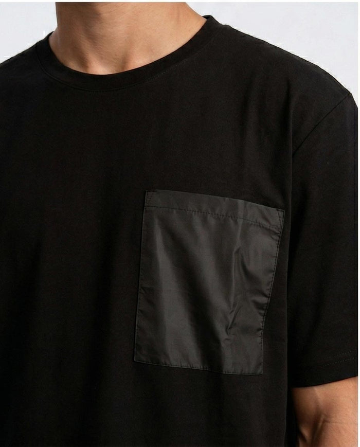 Ravin Men's Relaxed Fit Heavyweight Tee with Technical Ripstop Pocket - O204279