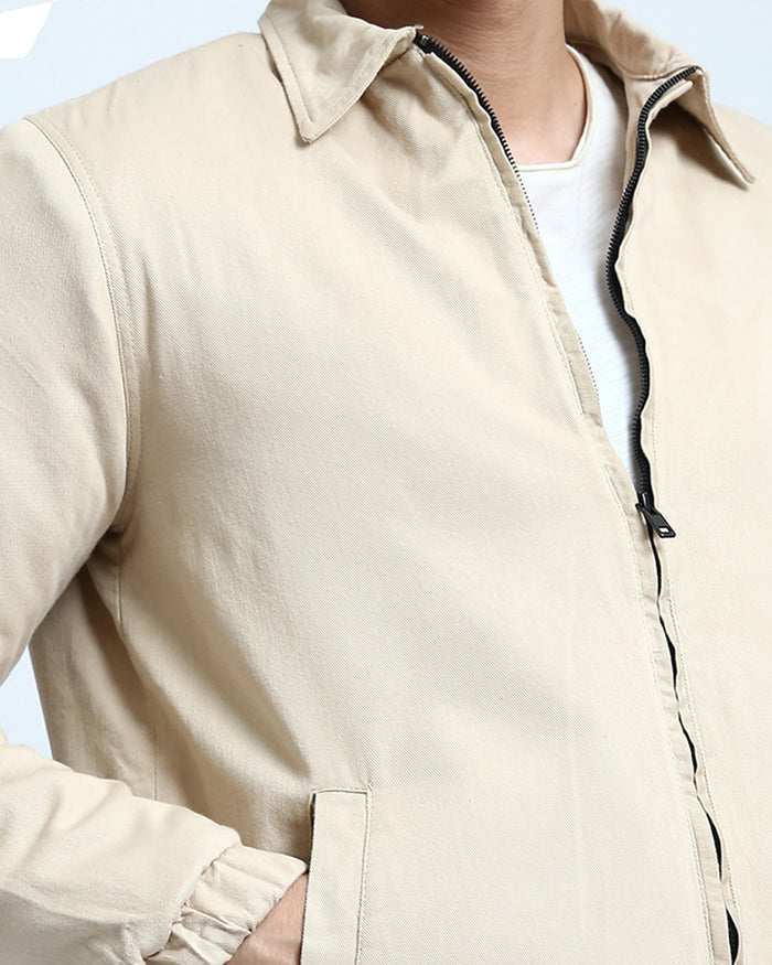 Ravin Men’s Sand Harrington Worker Jacket - Beige - O197477