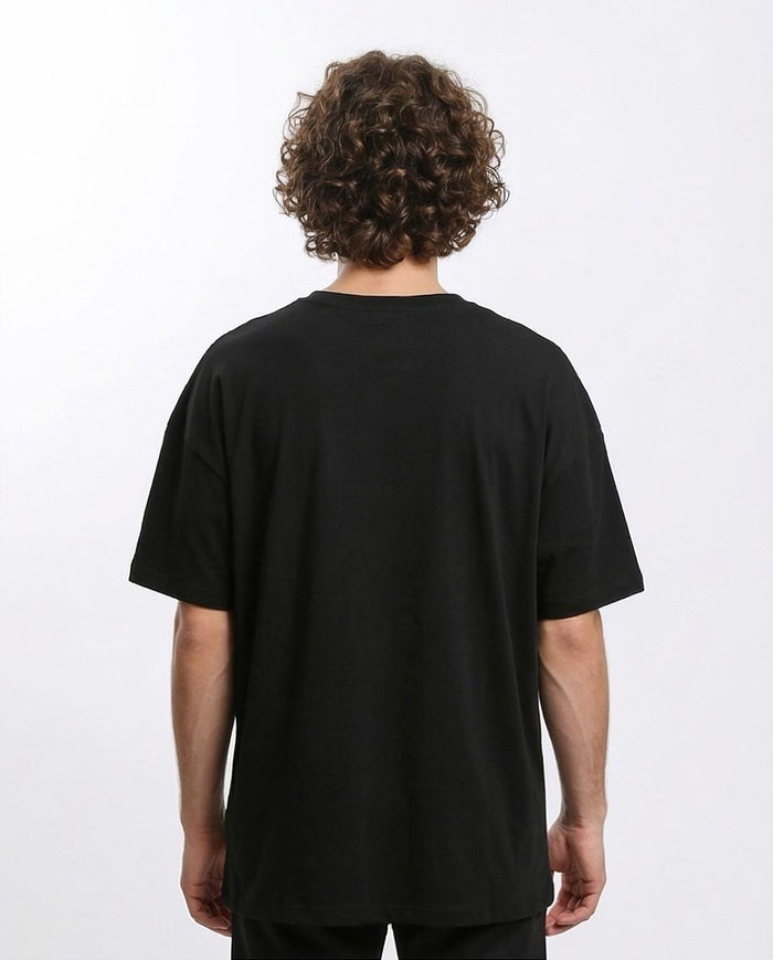 Ravin Men's SF 46 Oversized Distressed Graphic T-Shirt - Black - R215738