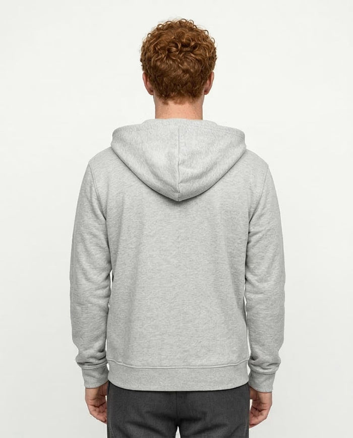 Ravin Men’s Summer Melton Drop-Shoulder Full-Zip Hoodie – Heather Grey - R214217