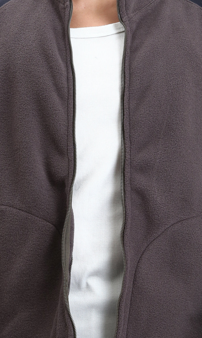 Ravin Men’s Two-Tone Raglan Fleece Zip-Up Jacket - R214033