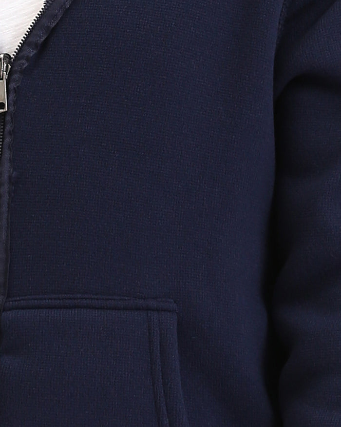 Ravin Men's Ultra-Soft Sherpa Full-Zip Hooded Jacket – Navy - R212108