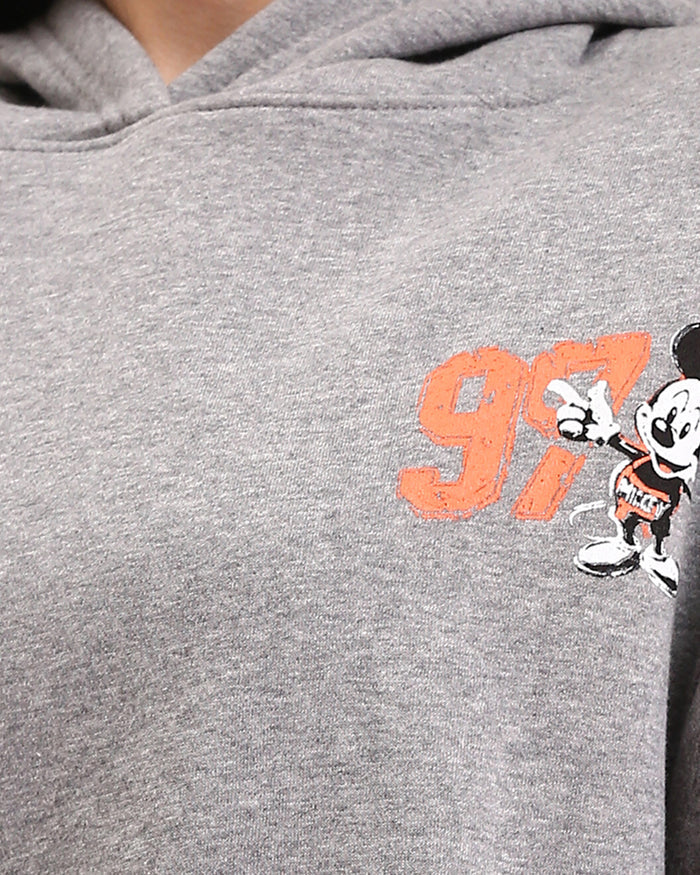 Ravin Mickey Mouse "Athletics 97" Oversized Fleece Hoodie – Heather Grey - R212050