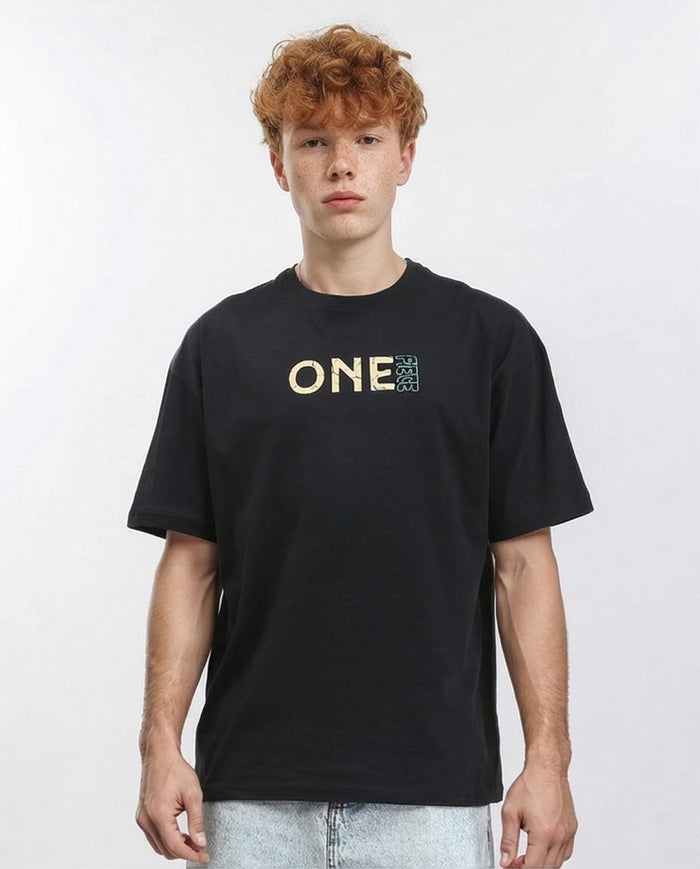 � One Piece Men's Gear 5 Luffy Oversized Graphic T-Shirt - Black