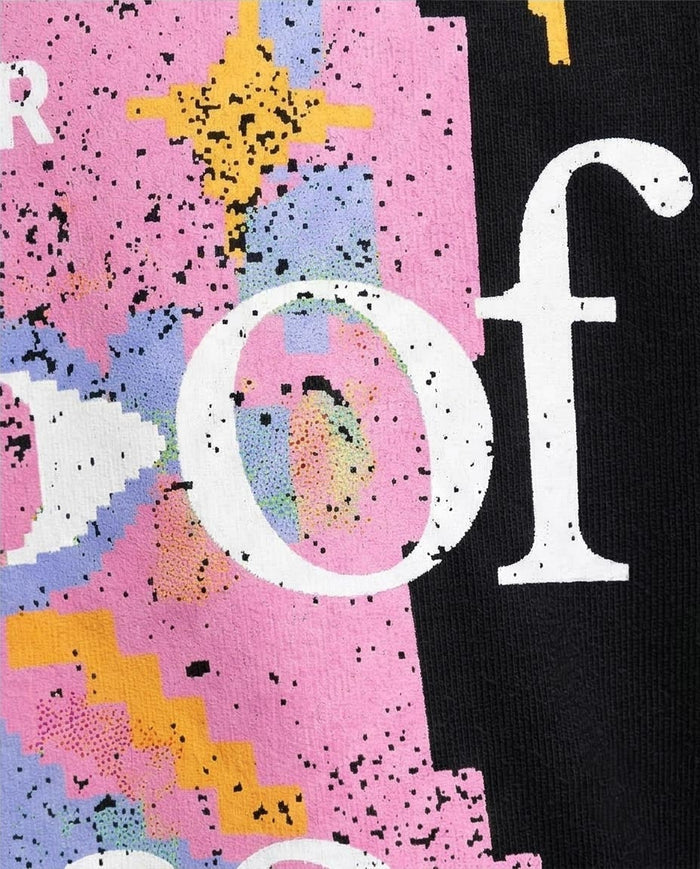 RAVIN "Out Of Office" Pixel Graphic Oversized T-Shirt – 100% Premium Cotton - Black - R209400