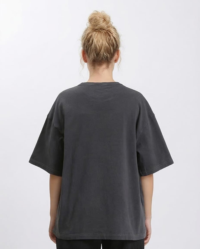 Ravin Oversized Vintage-Wash Cotton T-Shirt – Charcoal - R206499