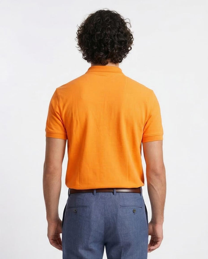 Ravin Premium 100% Cotton Piqué Polo Shirt – Vibrant Orange - R204667