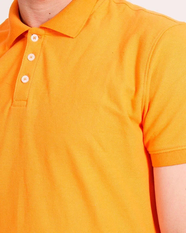 Ravin Premium 100% Cotton Piqué Polo Shirt – Vibrant Orange - R204667