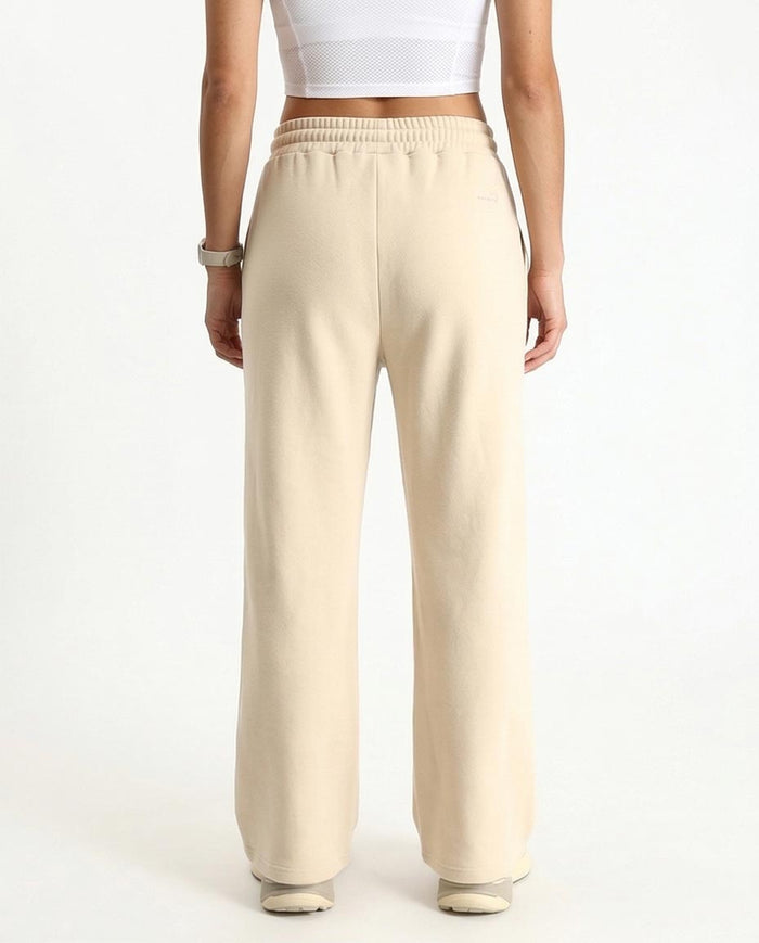 Ravin Premium Wide-Leg Fleece Sweatpants - Oatmeal Beige - R213762