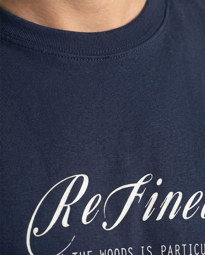 Ravin | "Refined Woods" Graphic Tee – 100% Premium Cotton - Navy Blue - R209387