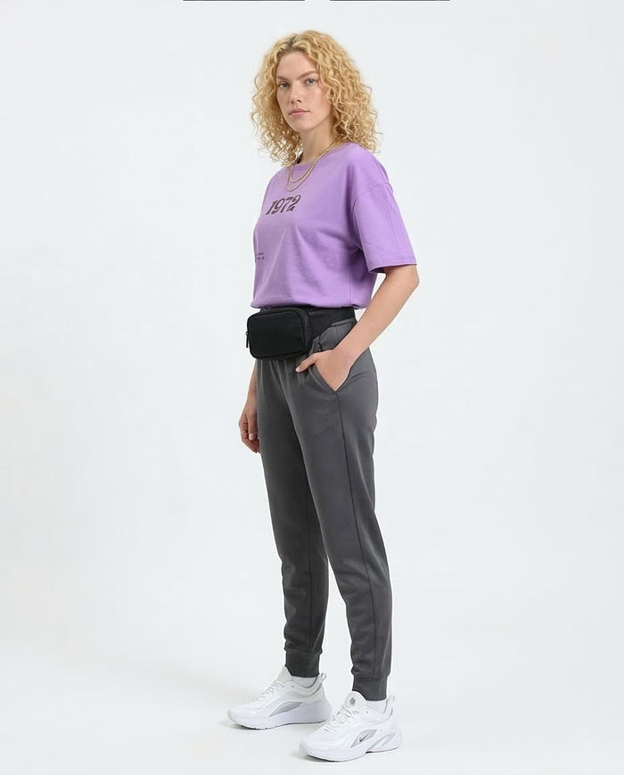 Ravin "Summer 1972" Retro Graphic Lavender Oversized T-Shirt - R209261