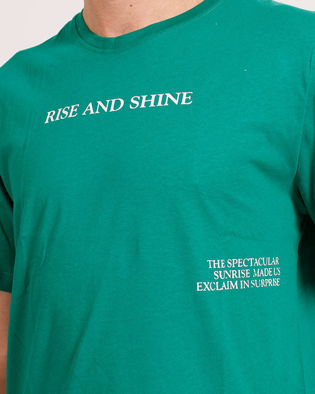 Ravin "Sunrise" Graphic T-Shirt - Forest Green - O203069