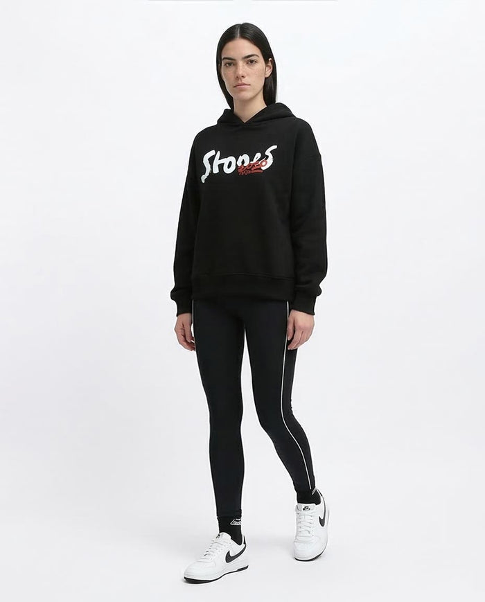 Ravin × The Rolling Stones 2020 USA/CA Tour Oversized Graphic Hoodie – Black - o197572