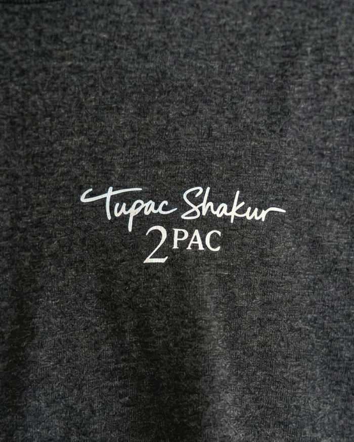 Ravin × Tupac Signature Graphic Oversized T-Shirt - Charcoal Heather- R204519