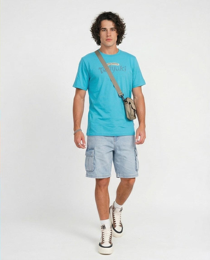 Ravin | Upnormal  Ramen Bowl Teriyaki Graphic Tee - Turquoise Graphic T-Shirt – O203309