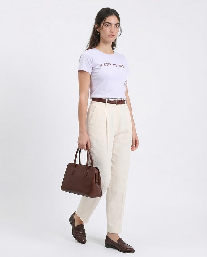Ravin Women’s "A City of Art" Graphic T-Shirt – Taba Egypt Edition - Light Purple - R209229