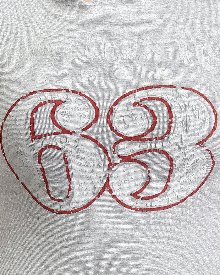 Ravin Women’s Lettuce-Edge Graphic Baby Tee - Heather Grey - R205869