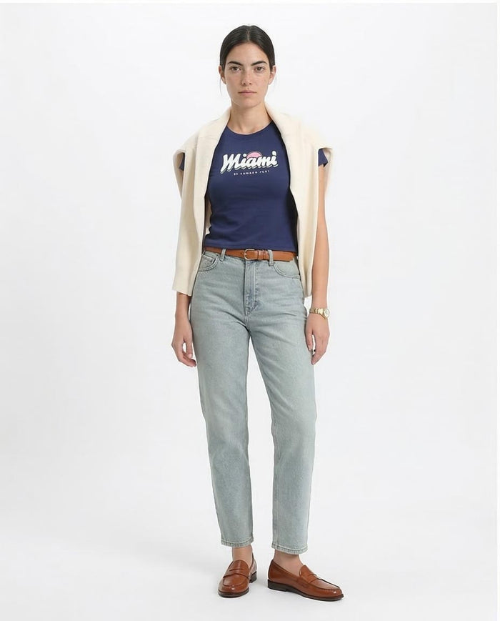 Ravin Women's Miami Summer Fest Graphic T-Shirt - Navy - R205862