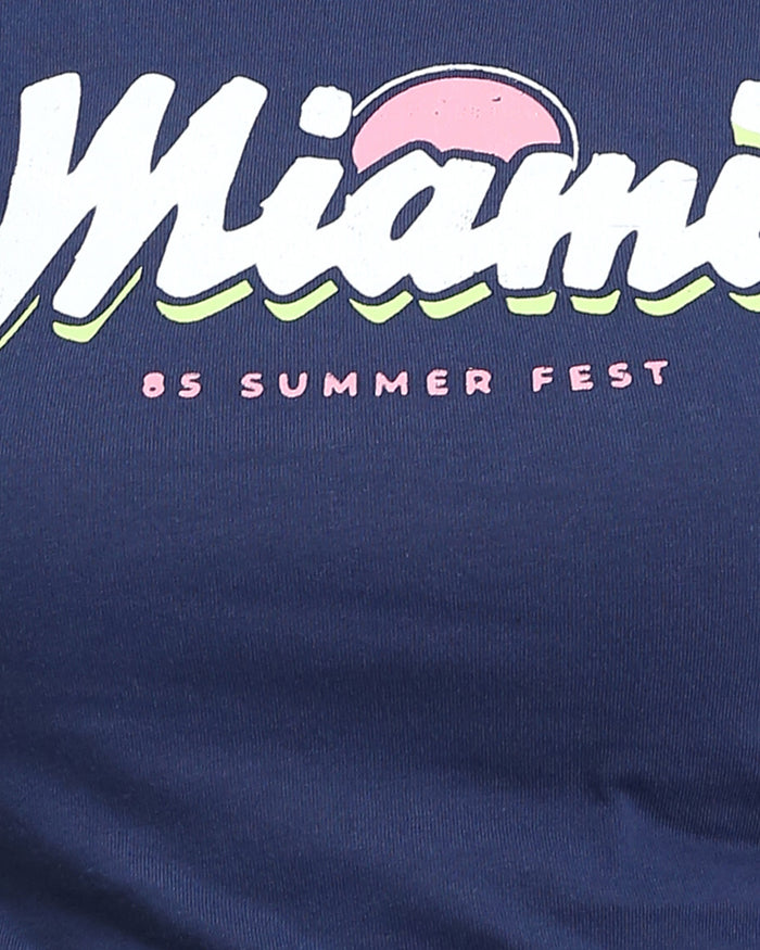 Ravin Women's Miami Summer Fest Graphic T-Shirt - Navy - R205862