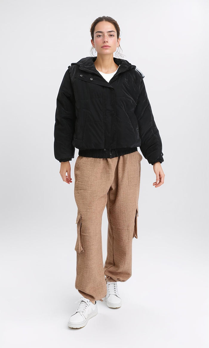 Ravin Women's Solid Hooded Puffer Jacket