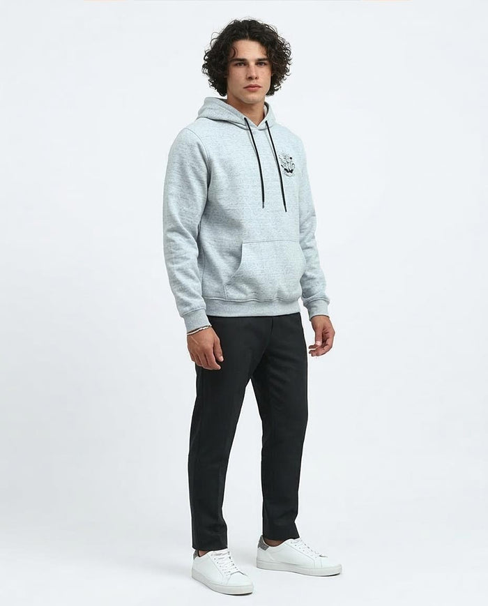Ravin x Rick and Morty "Happiness Owl" Heather Grey Graphic Hoodie - o197333