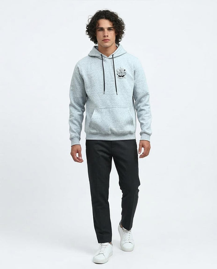Ravin x Rick and Morty "Happiness Owl" Heather Grey Graphic Hoodie - o197333