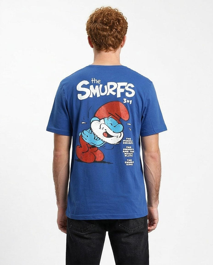 Ravin x The Smurfs 3-in-1 Graphic Regular Fit Cotton Tee – Dark Blue - O203103