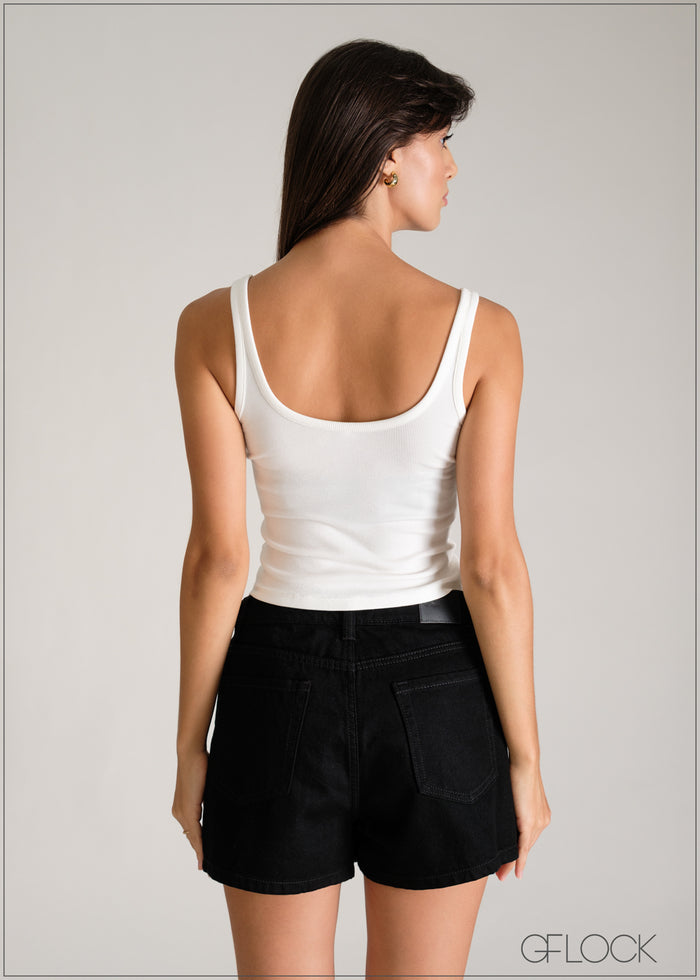 Rib Vest Top - 110626