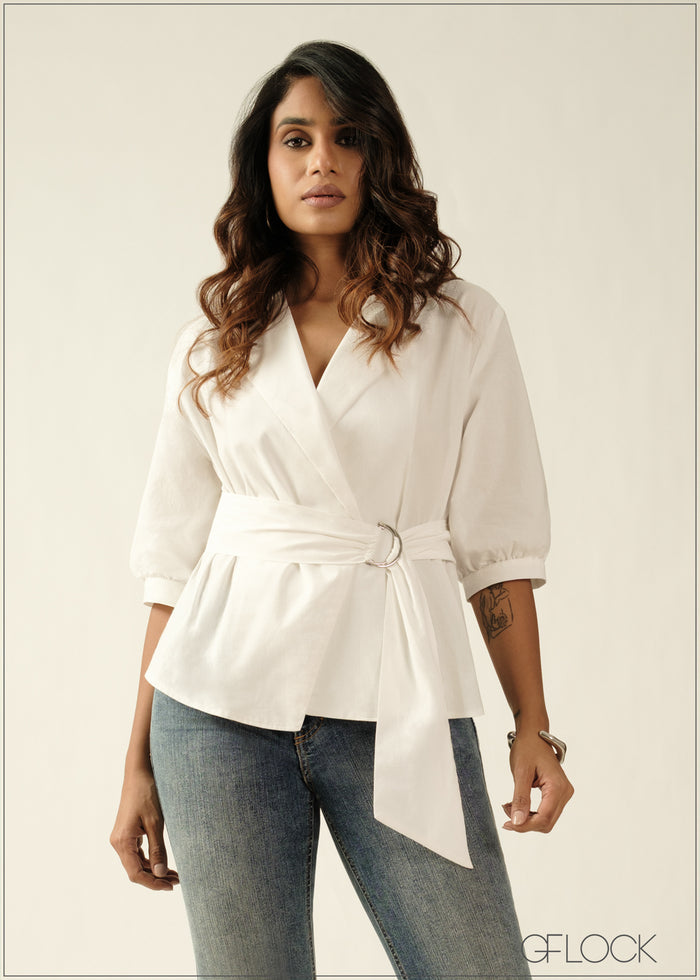 Ring Detailed Cotton Top - 270726