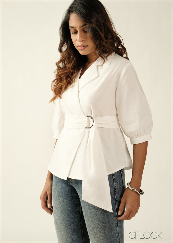 Ring Detailed Cotton Top - 270726