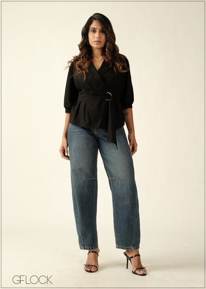 Ring Detailed Cotton Top - 270726