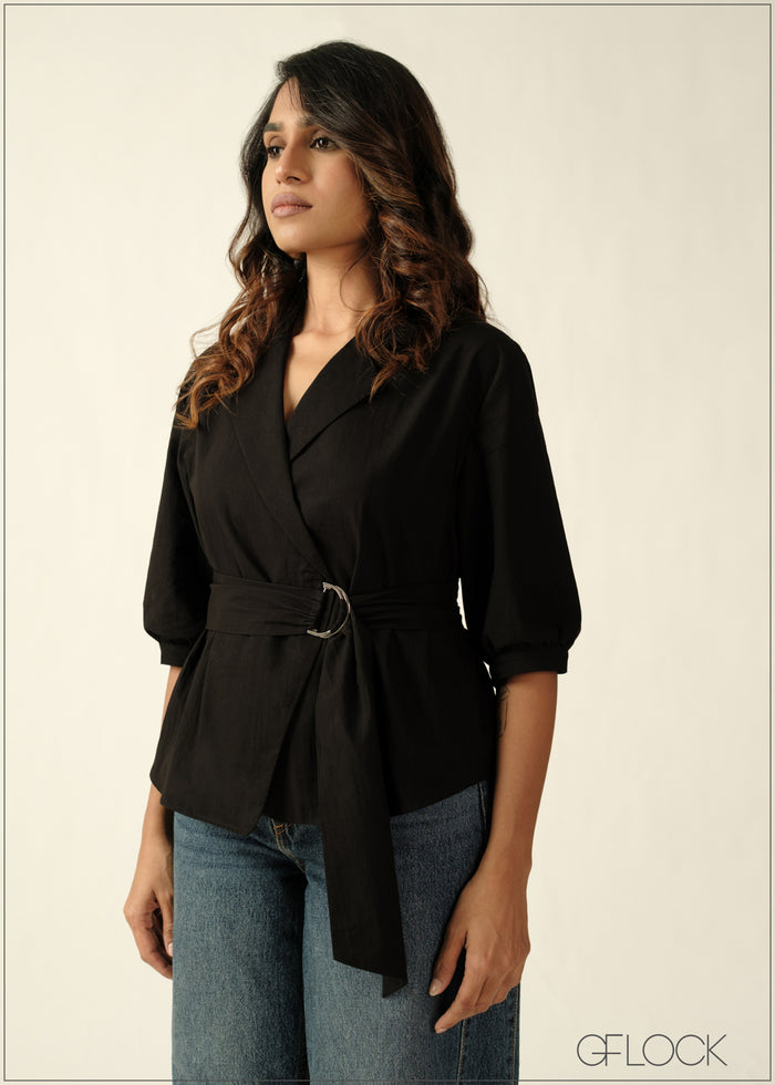 Ring Detailed Cotton Top - 270726