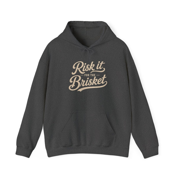 Risk It for the Brisket BBQ Hoodie - funny hoodie by Cheeky Business