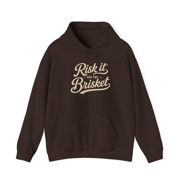 Risk It for the Brisket BBQ Hoodie - funny hoodie by Cheeky Business