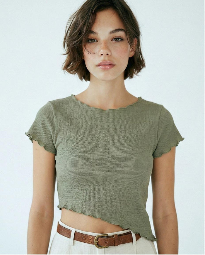 Women's Short Sleeve T-Shirt - Khaki