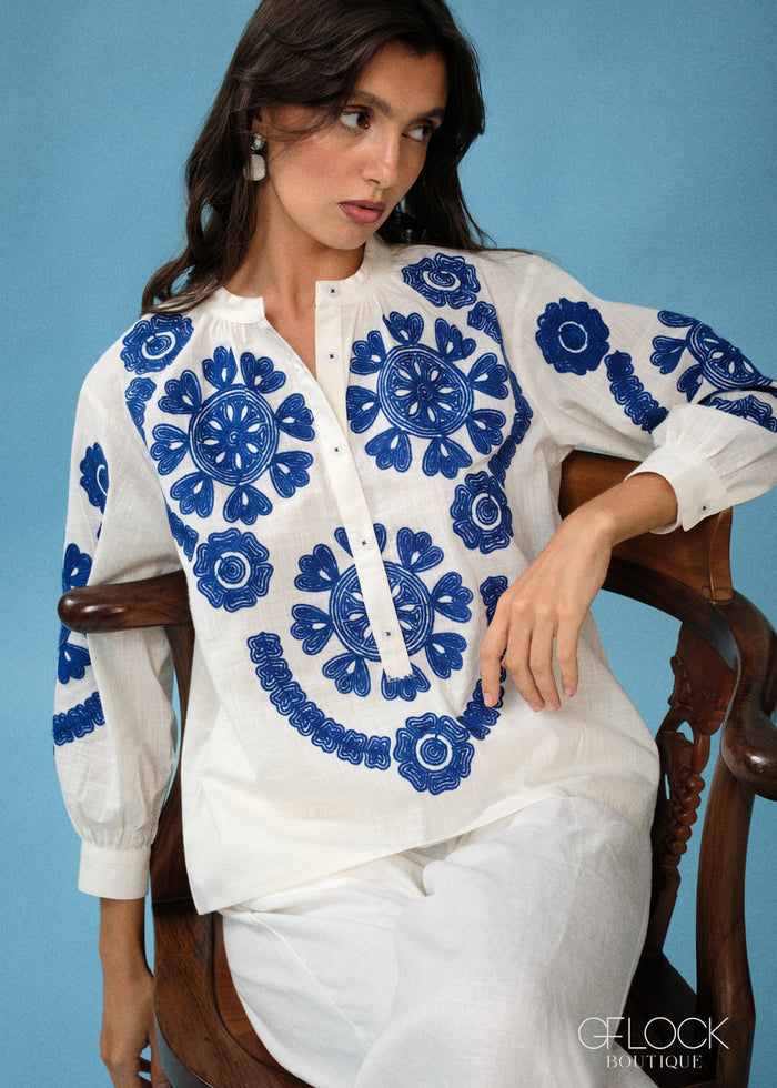 Santorini Blue Shirt - 300726