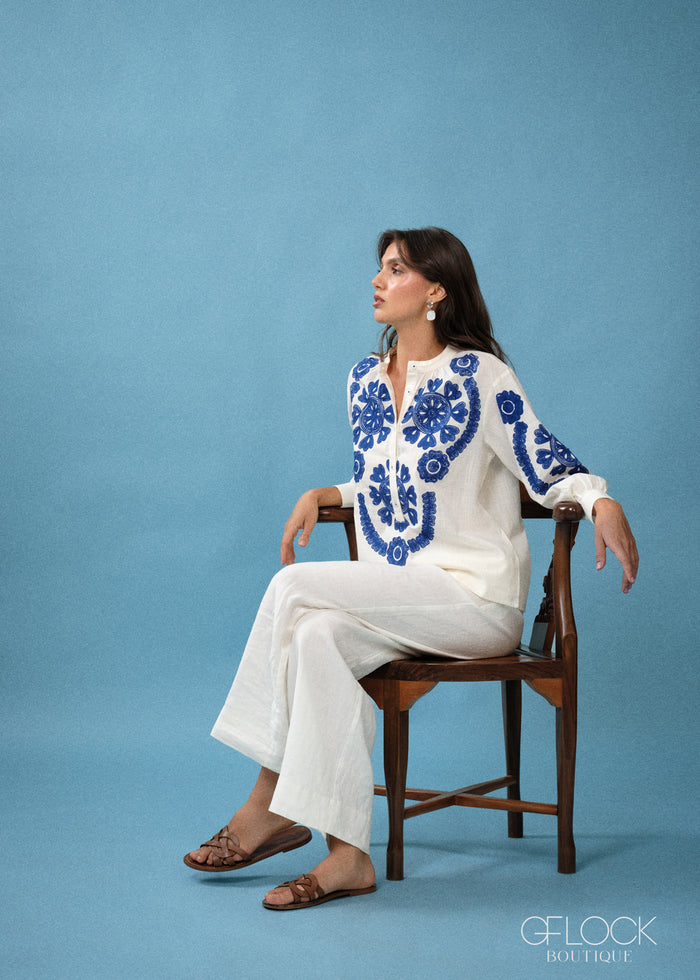 Santorini Blue Shirt - 300726